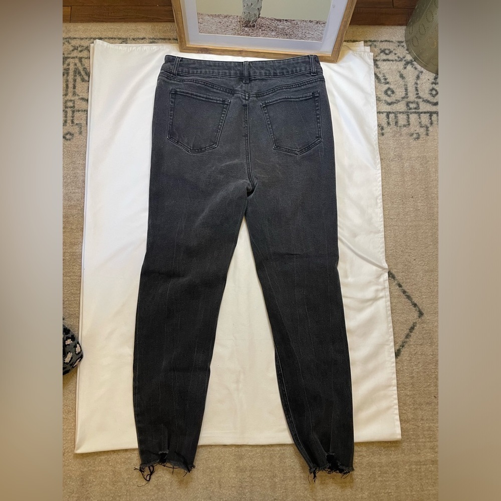 Tinseltown size 15 black distressed high waisted skinny jeans - Picture 3 of 5